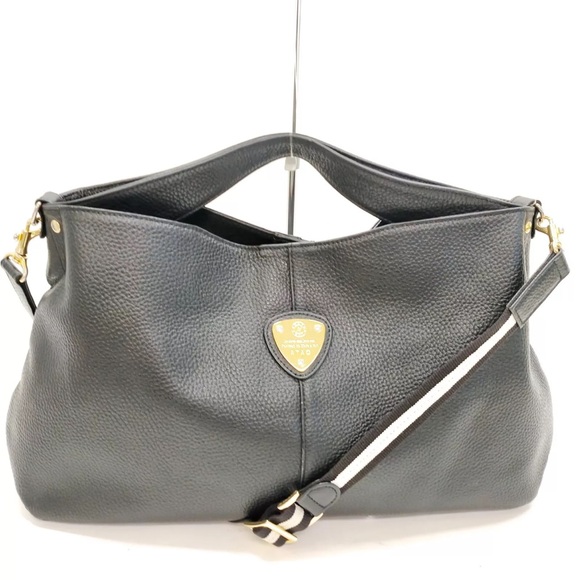 ATAO black leather tote double strap bag - Picture 8 of 10